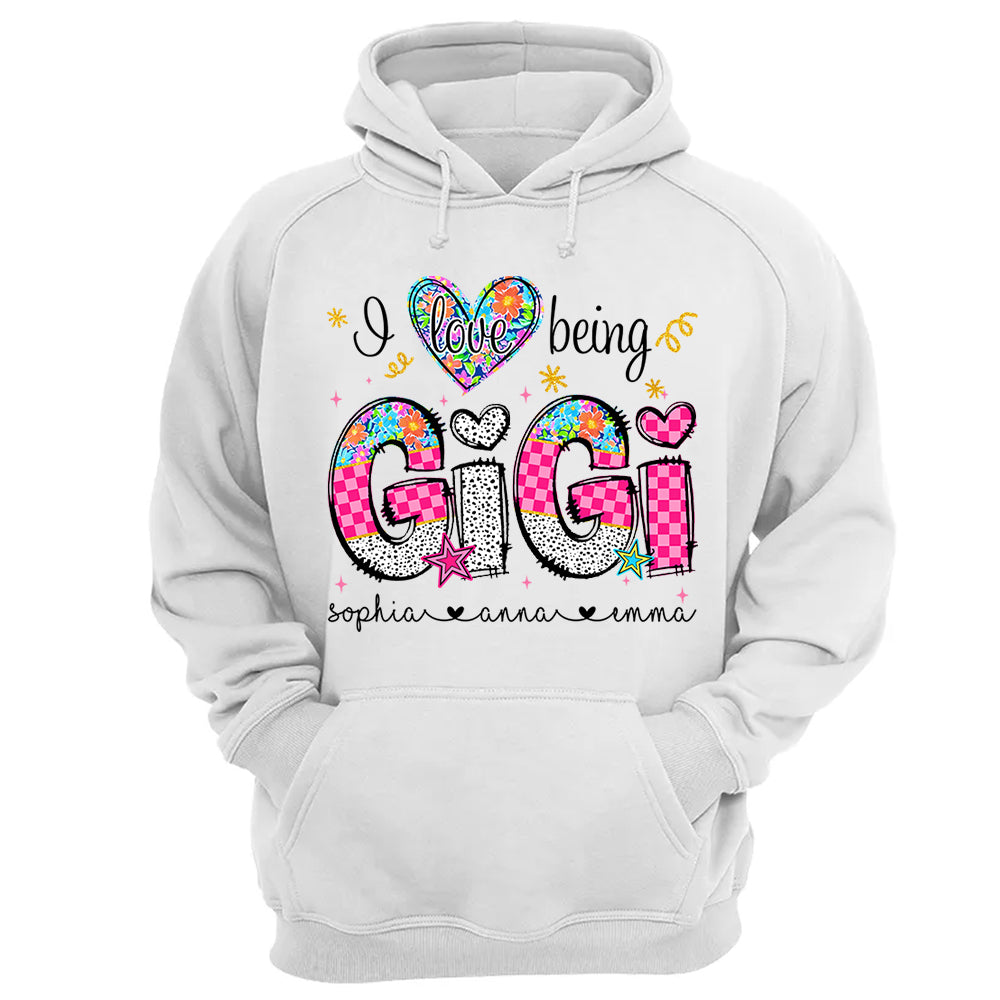 I Love Being Gigi - Personalized Shirt For Grandma - Custom Shirt Mother's Day NA04 Do99