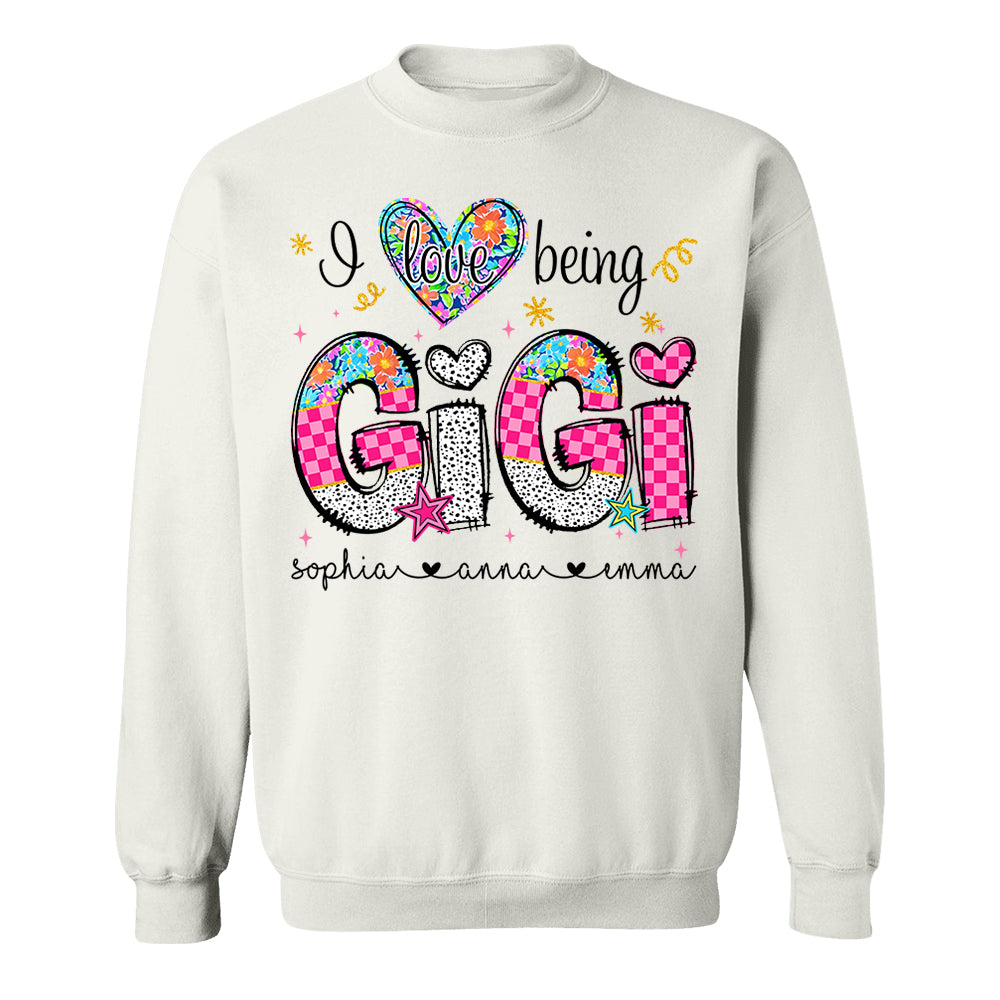 I Love Being Gigi - Personalized Shirt For Grandma - Custom Shirt Mother's Day NA04 Do99