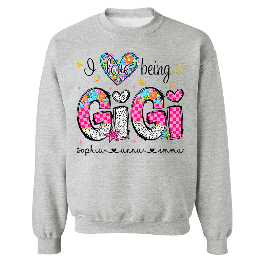 I Love Being Gigi - Personalized Shirt For Grandma - Custom Shirt Mother's Day NA04 Do99