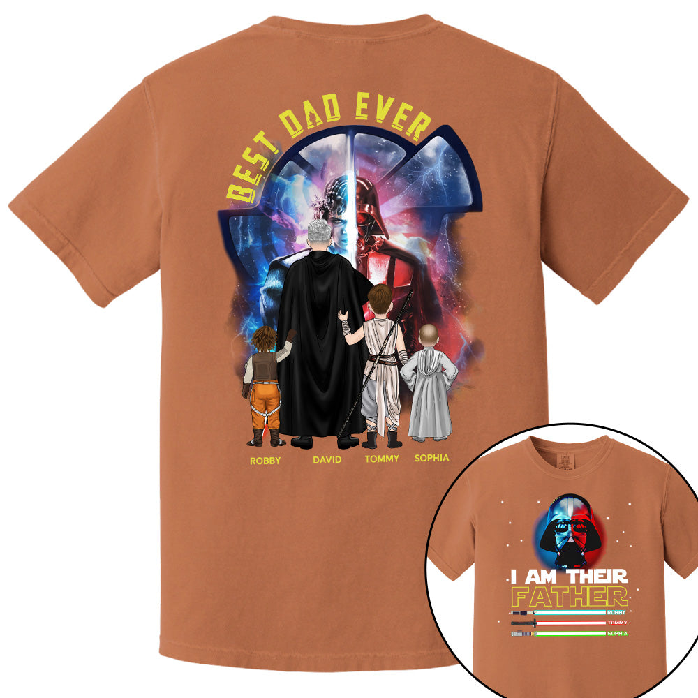 I Am Their Father - Personalized Shirt For Dad, Custom Kid Swords NA04 Pt99