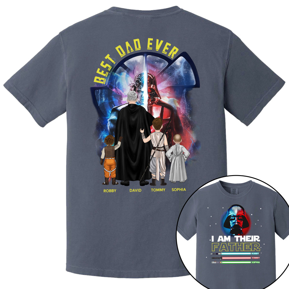 I Am Their Father - Personalized Shirt For Dad, Custom Kid Swords NA04 Pt99