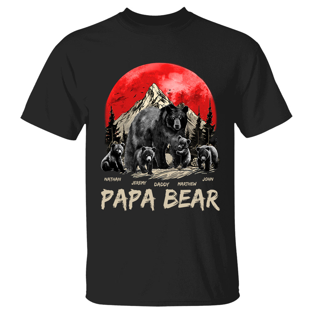 Papa Bear Personalized Shirt Pa00