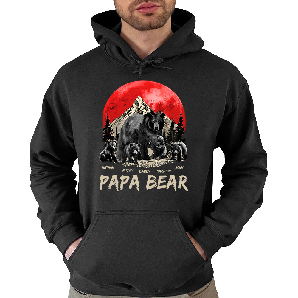Papa Bear Personalized Shirt Pa00