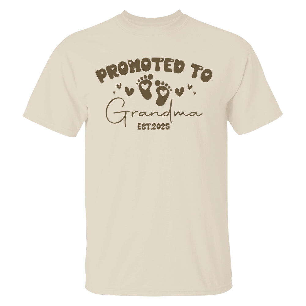 Comfort Colors® Personalize Est Grandma Shirt, Promoted To Grandma, Mothers Day Gift For Grandma, Granny Shirt, Gigi Mimi Shirt, Nana Shirt Nh00