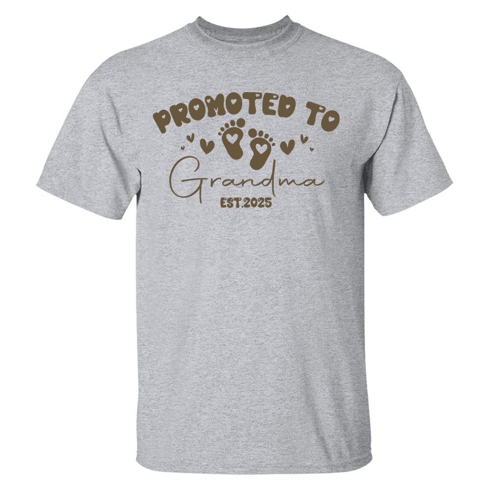 Comfort Colors® Personalize Est Grandma Shirt, Promoted To Grandma, Mothers Day Gift For Grandma, Granny Shirt, Gigi Mimi Shirt, Nana Shirt Nh00