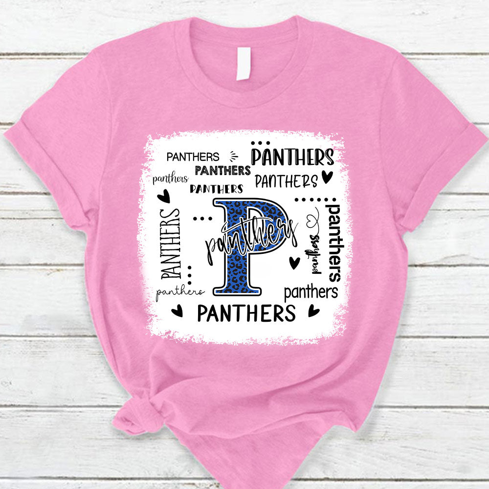 Personalized School Mascot Leopard Custom Name T-Shirt Teacher Appreciation Gift Vr2 Ph99