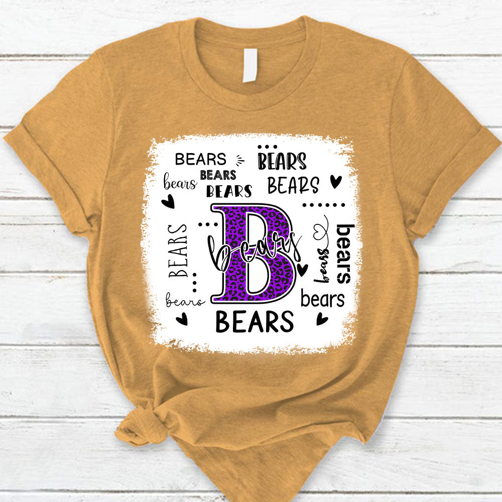 Personalized School Mascot Leopard Custom Name T-Shirt Teacher Appreciation Gift Vr2 Ph99