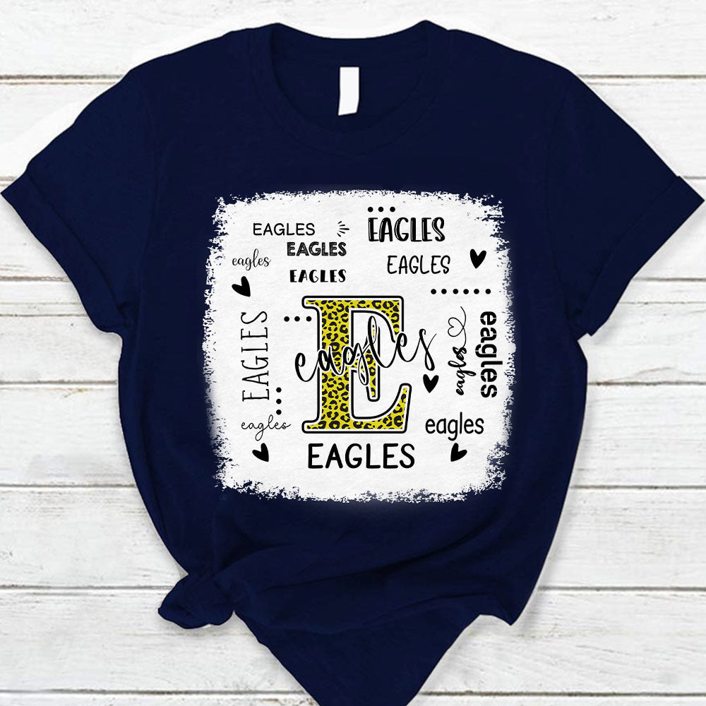 Personalized School Mascot Leopard Custom Name T-Shirt Teacher Appreciation Gift Vr2 Ph99
