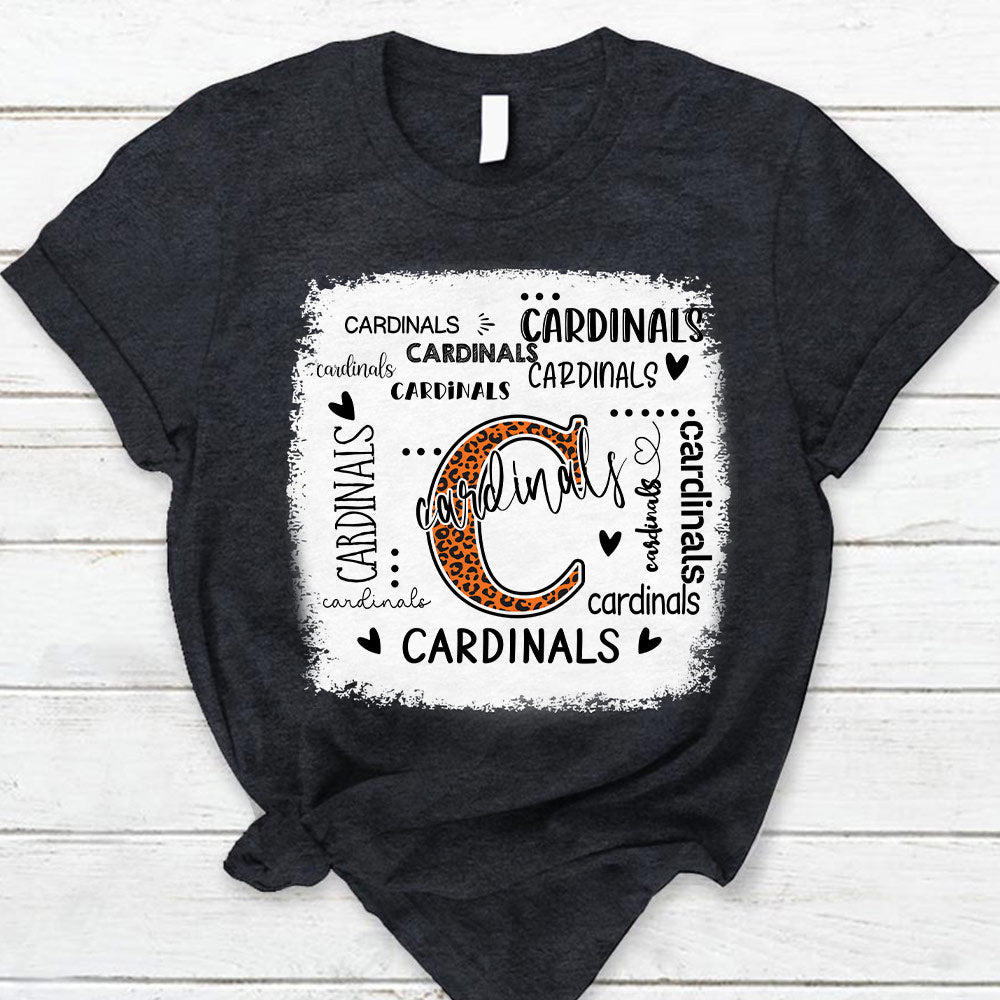 Personalized School Mascot Leopard Custom Name T-Shirt Teacher Appreciation Gift Vr2 Ph99
