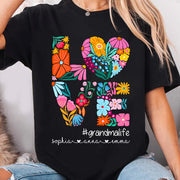 Love Grandmalife - Cute Personalized Floral Shirt For Mother's Day - Custom Kids Names NA04 Do99