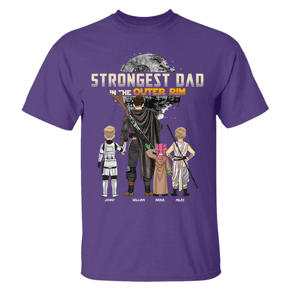 Strongest Dad In The Outer Rim - Personalized Shirt For Dad