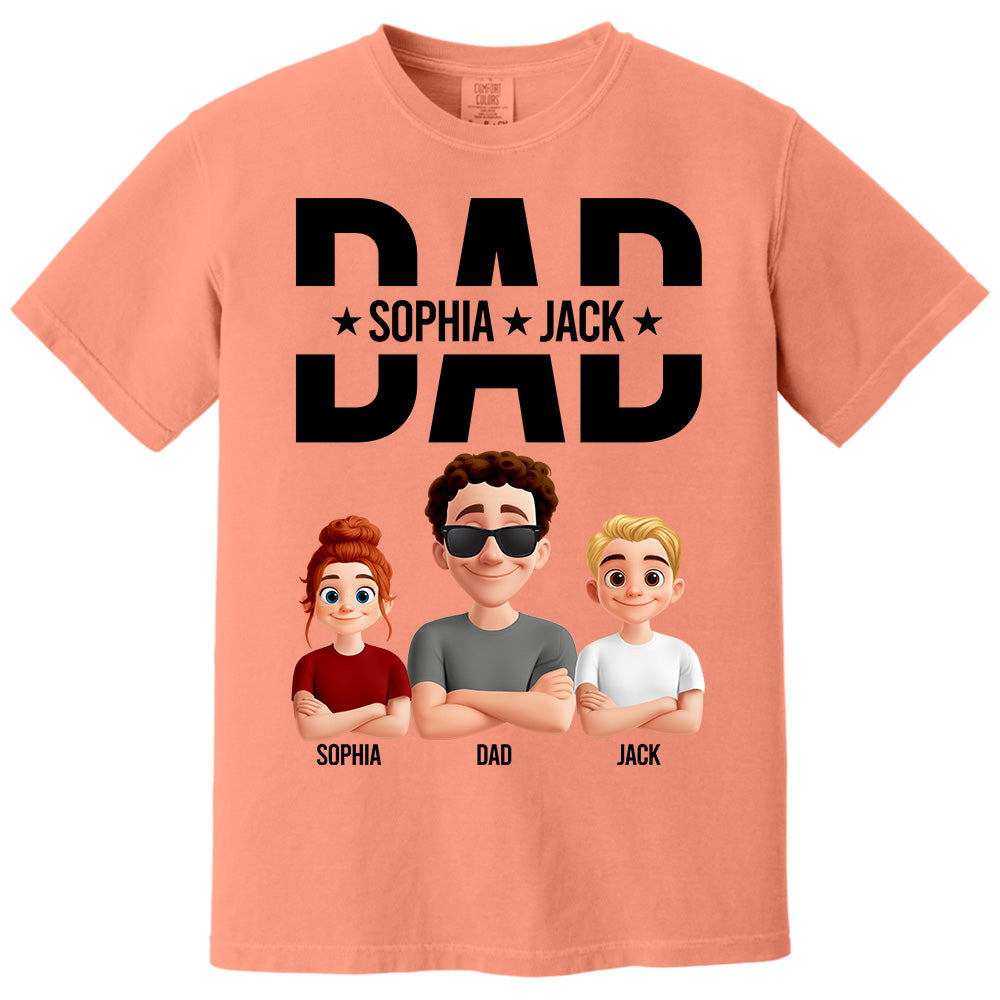 Personalized Shirt For Dad Husband Grandpa - Custom Animation Clipart NA04 Pt99
