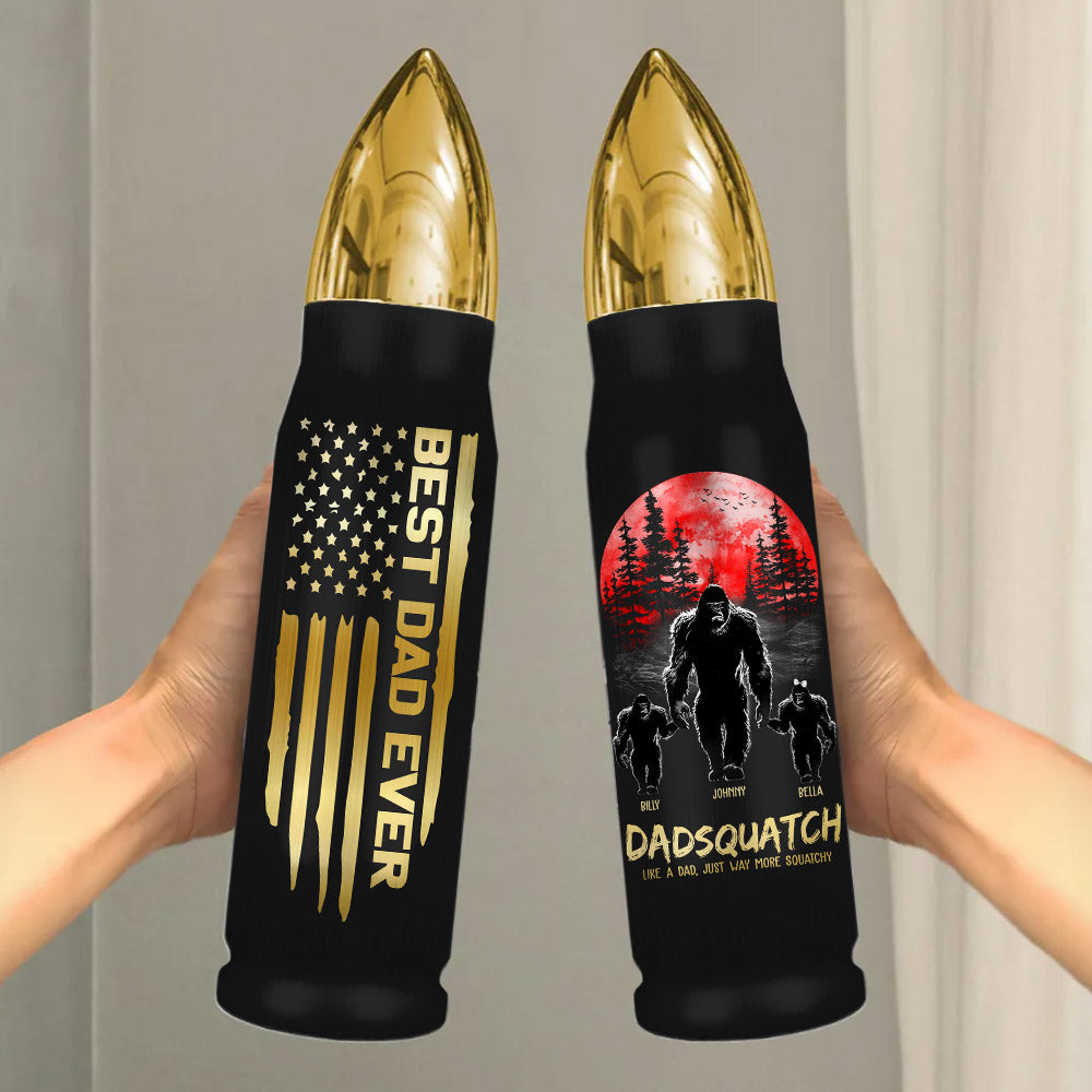 Papasquatch, Like A Grandpa, Just Way More Squatchy - Personalized Bullet Tumbler