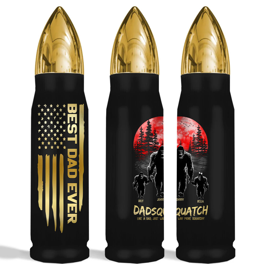 Papasquatch, Like A Grandpa, Just Way More Squatchy - Personalized Bullet Tumbler