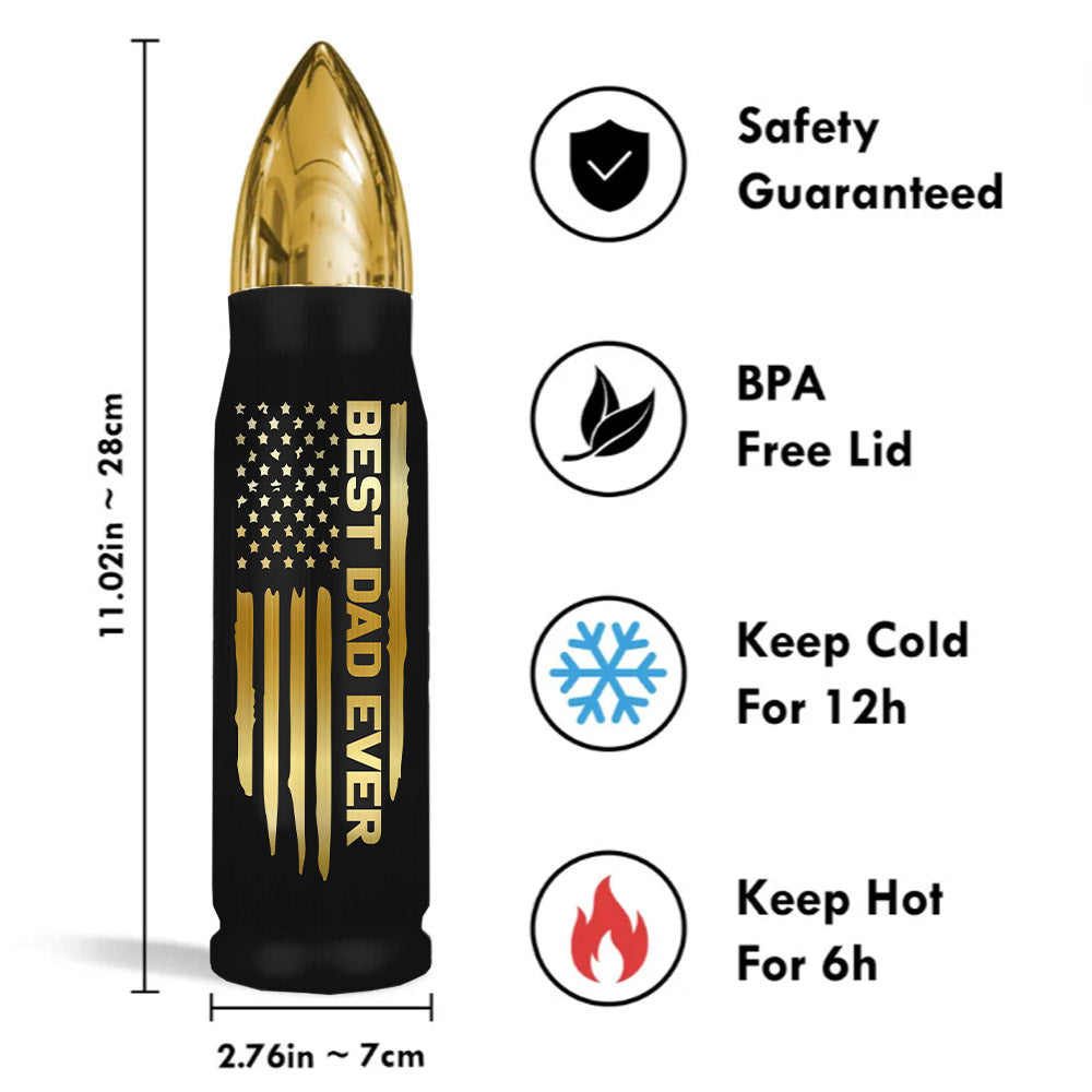 Papasquatch, Like A Grandpa, Just Way More Squatchy - Personalized Bullet Tumbler