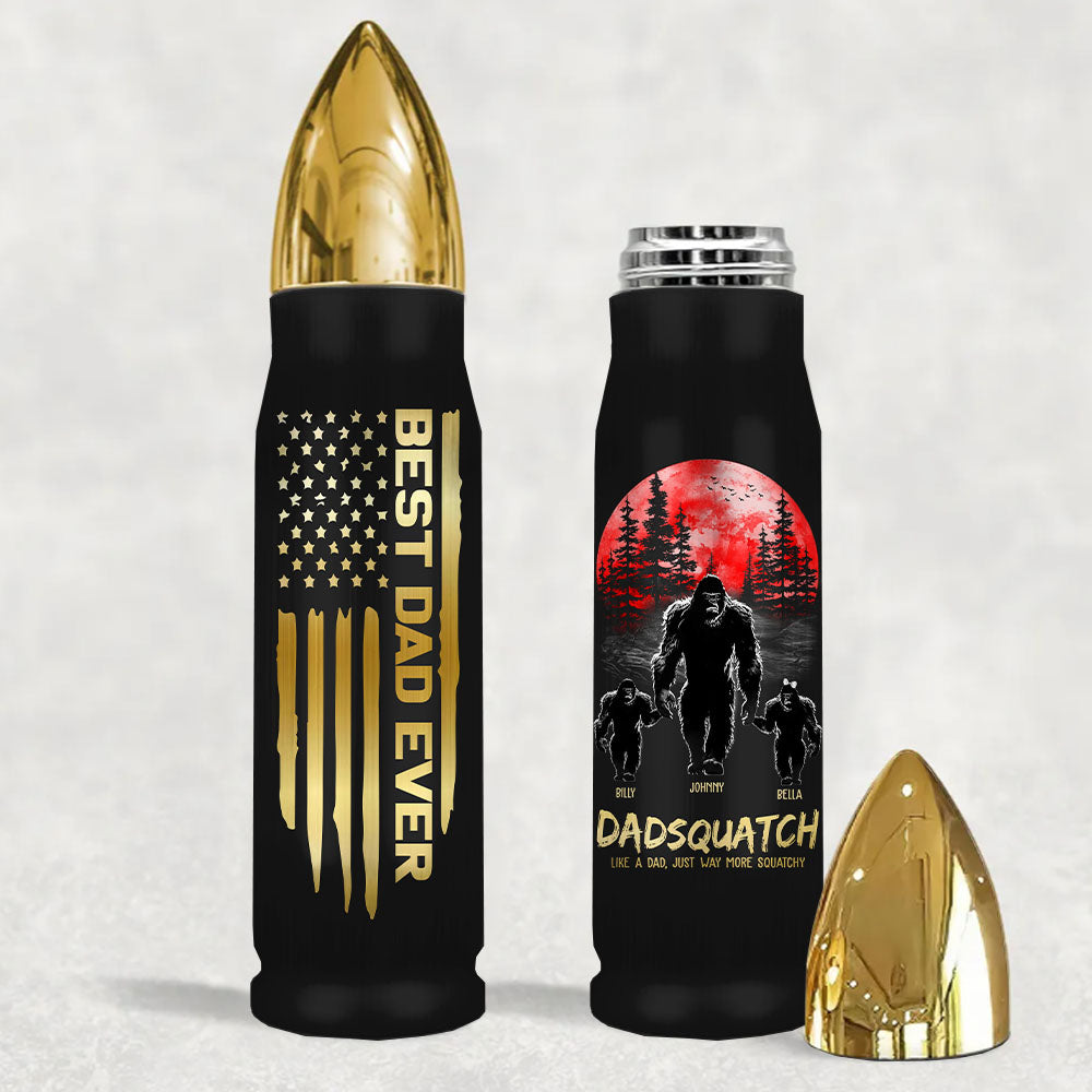 Papasquatch, Like A Grandpa, Just Way More Squatchy - Personalized Bullet Tumbler
