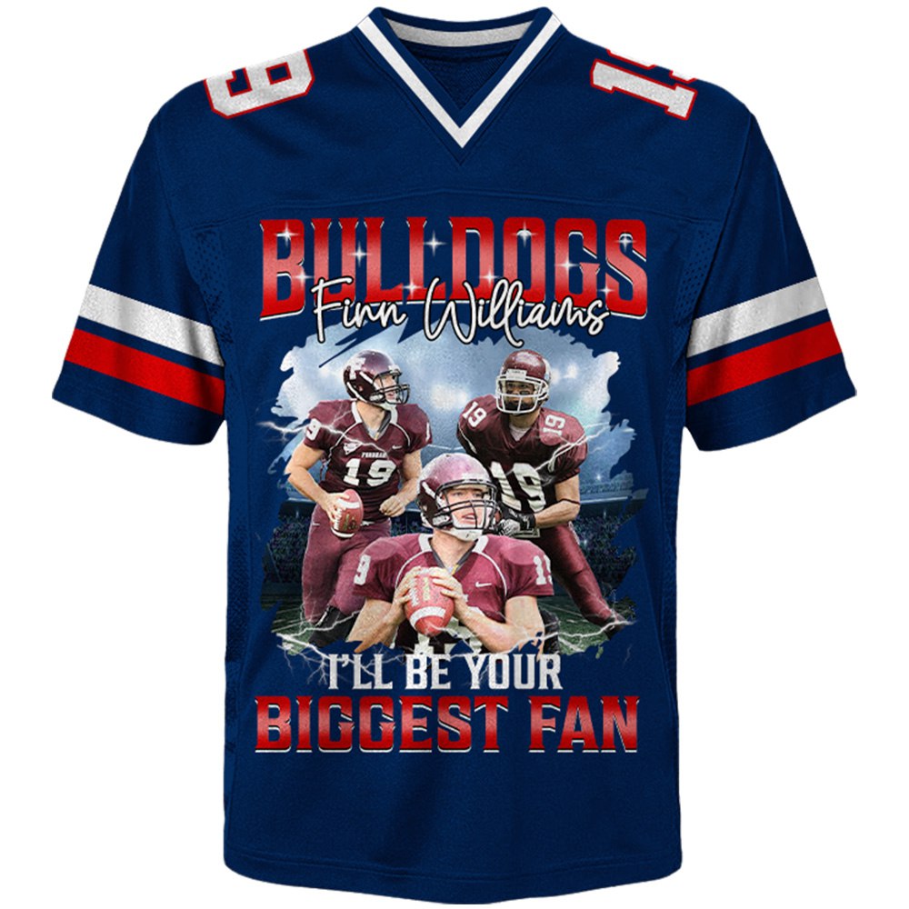 Custom Photo Football Jersey, Personalized Gift For Football Player A2110 Tu20