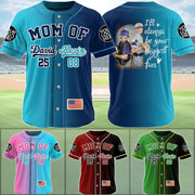 I'll Be Your Biggest Fan, Custom Kids' Names & Photo Baseball Jersey Gradient, Gift For Baseball Lover A2110 Hv01