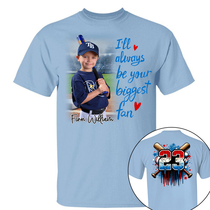 I'll Be Your Biggest Fan, Custom Photo Baseball Shirt, Baseball Mom Shirt A2110 Pt99
