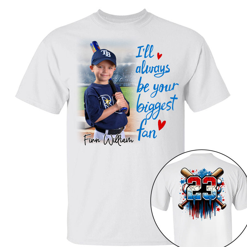 I'll Be Your Biggest Fan, Custom Photo Baseball Shirt, Baseball Mom Shirt A2110 Pt99