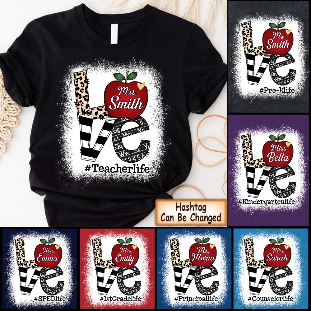 Personalized Shirt Title Can Be Changed Love Teacher Life Shirt For Teachers Hk10 Trhn