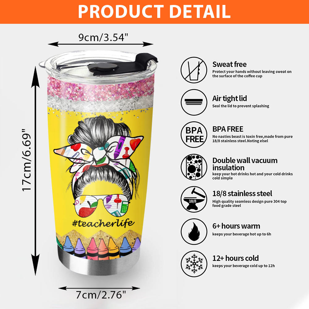 Personalized Teacher Nutrition Facts Tumbler For Teachers Teacher Appreciation Gift Vr2 Ph99