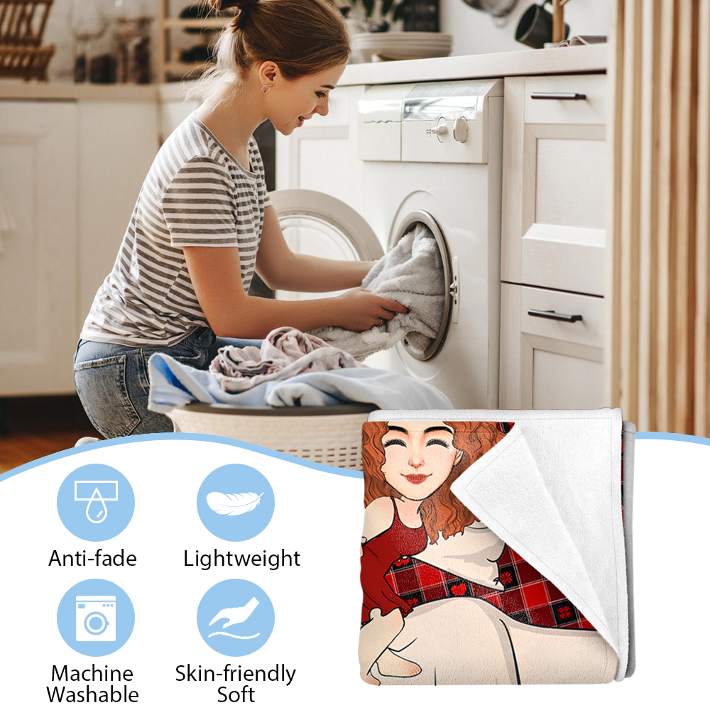 All I Want For Christmas Is You Naked Persionalized Blanket For Couple T0807 Pa00