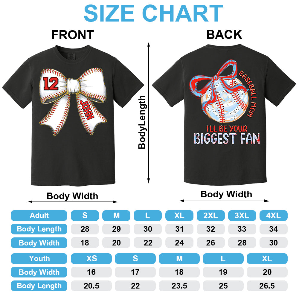 I'll Be Your Biggest Fan - Baseball Mom Shirt, Personalized Baseball Shirt, Gift For Baseball Lover A2110 Li29