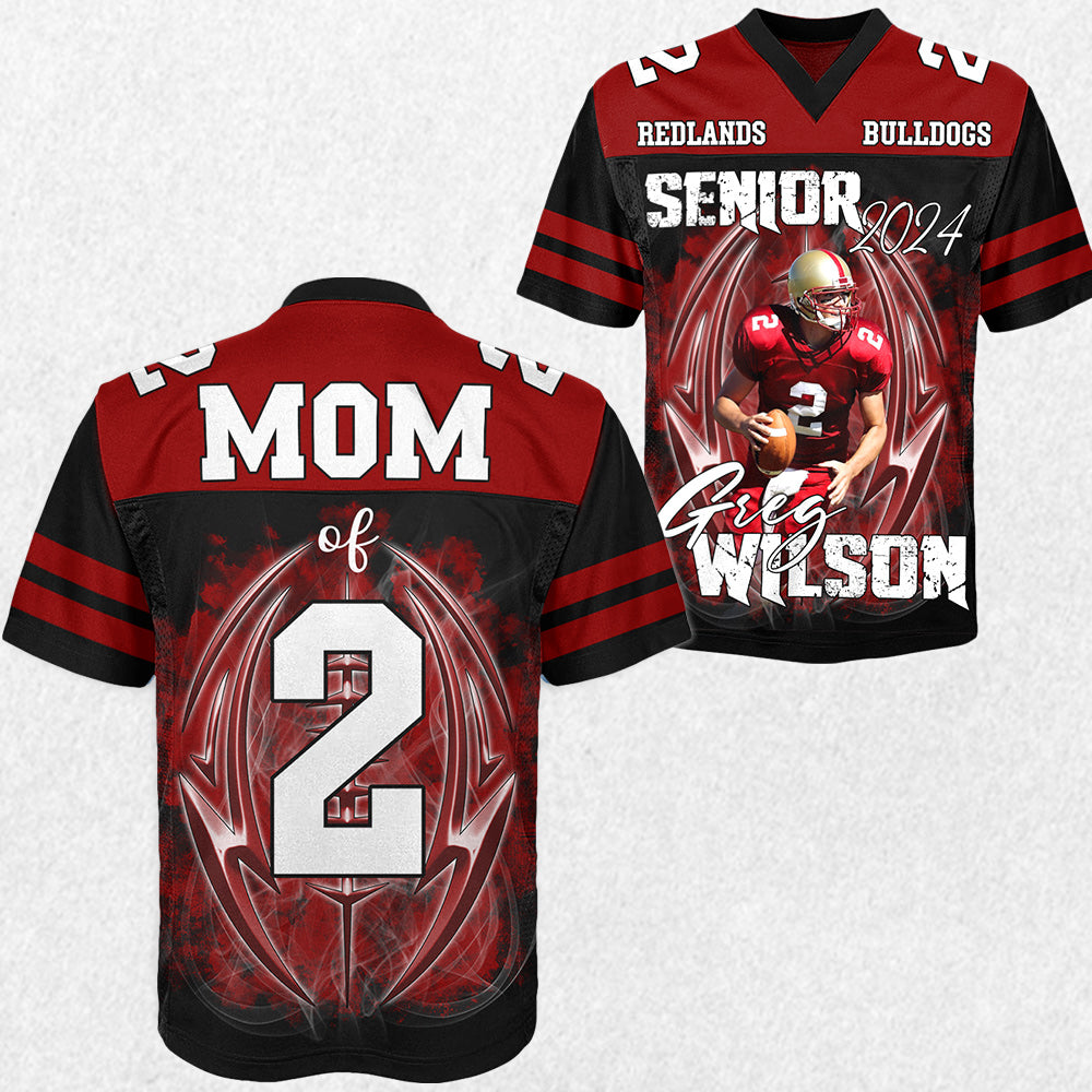 Custom Photo Football Jersey Shirt For Football Family Game Day Shirt H2511 Trna