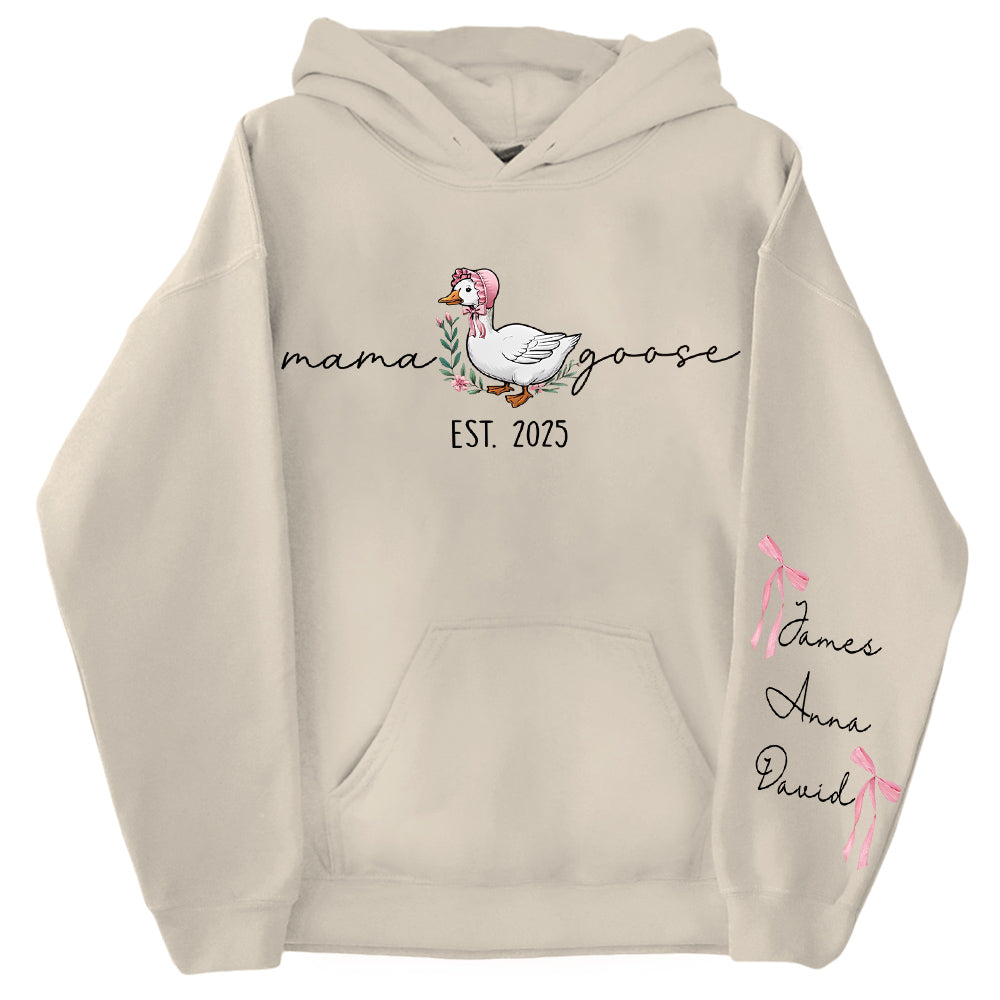 Mama Goose, Mama Silly Goose - Personalized Vintage Mama Goose Shirt Hv01