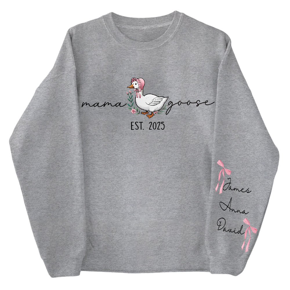 Mama Goose, Mama Silly Goose - Personalized Vintage Mama Goose Shirt Hv01