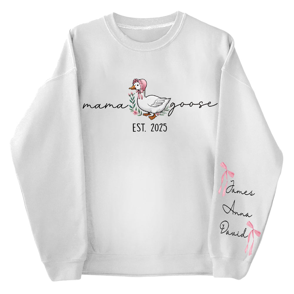 Mama Goose, Mama Silly Goose - Personalized Vintage Mama Goose Shirt Hv01