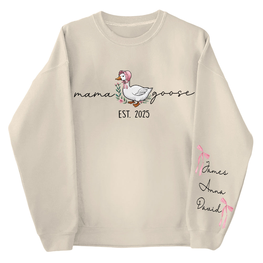 Mama Goose, Mama Silly Goose - Personalized Vintage Mama Goose Shirt Hv01