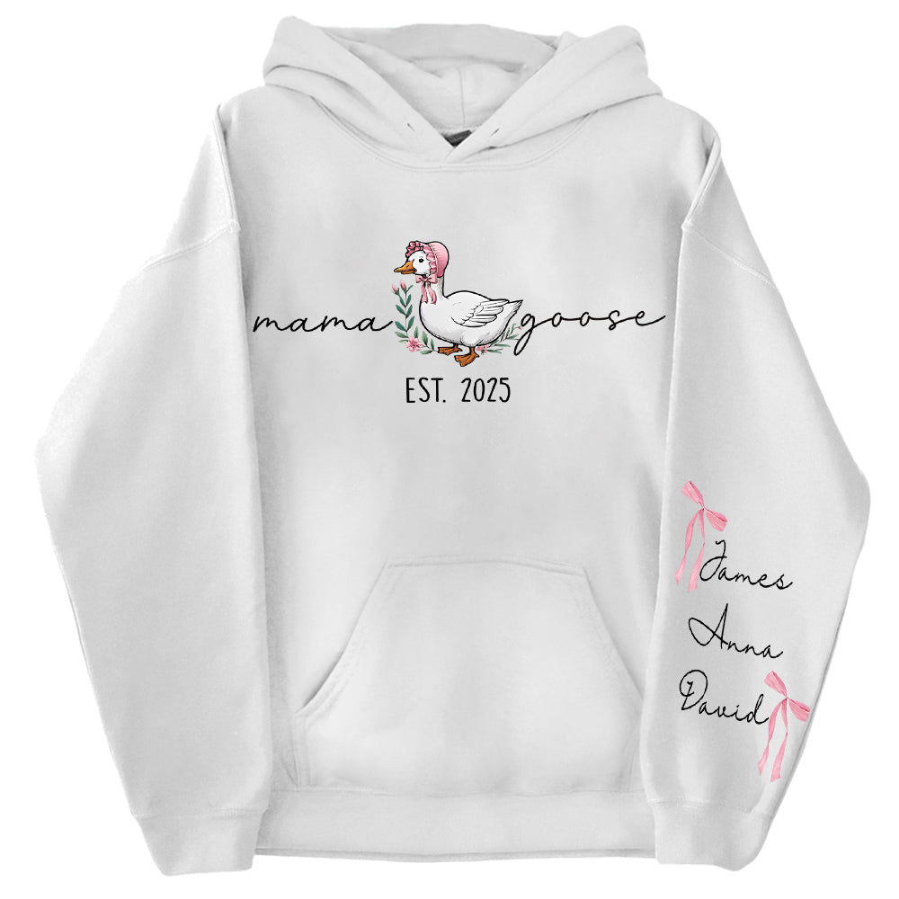 Mama Goose, Mama Silly Goose - Personalized Vintage Mama Goose Shirt Hv01