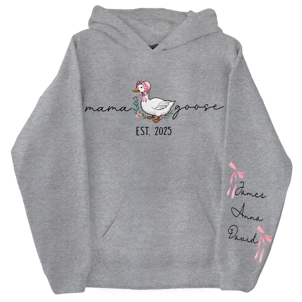 Mama Goose, Mama Silly Goose - Personalized Vintage Mama Goose Shirt Hv01