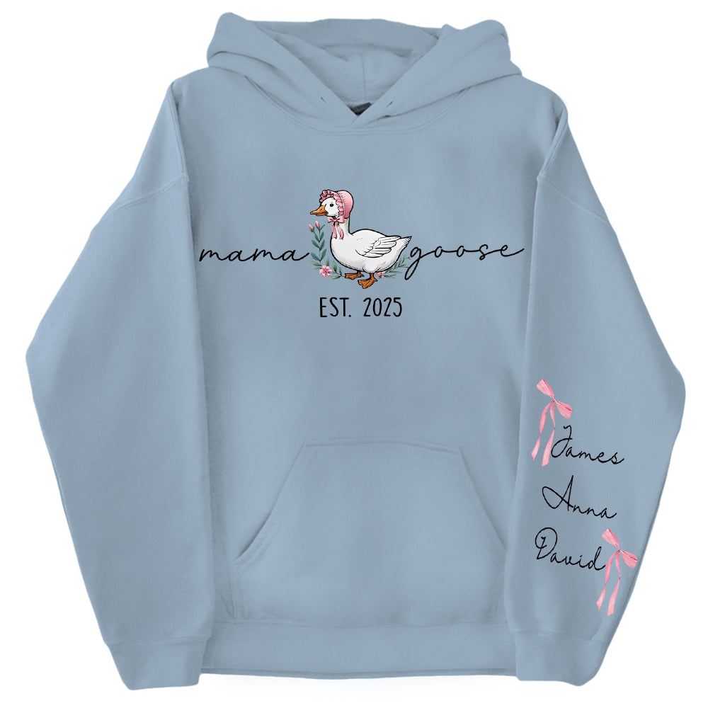 Mama Goose, Mama Silly Goose - Personalized Vintage Mama Goose Shirt Hv01