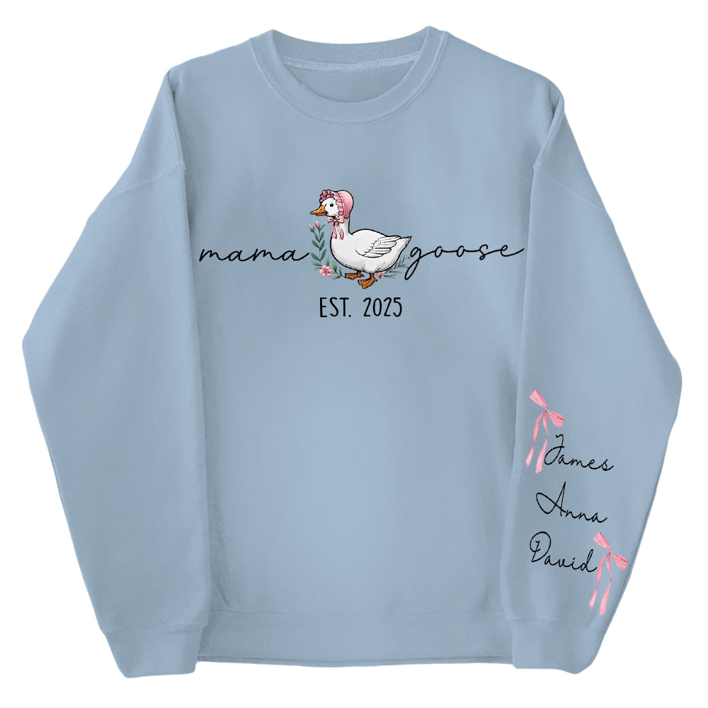 Mama Goose, Mama Silly Goose - Personalized Vintage Mama Goose Shirt Hv01