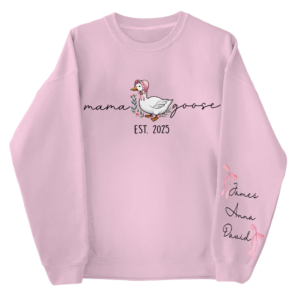 Mama Goose, Mama Silly Goose - Personalized Vintage Mama Goose Shirt Hv01