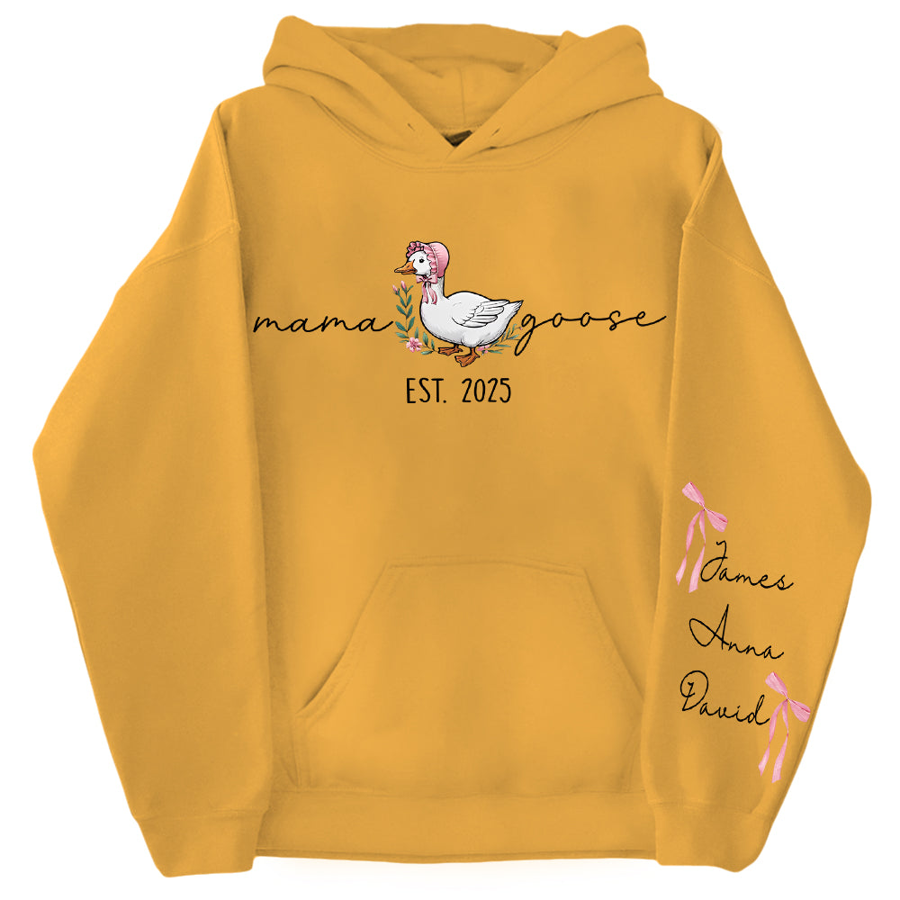 Mama Goose, Mama Silly Goose - Personalized Vintage Mama Goose Shirt Hv01