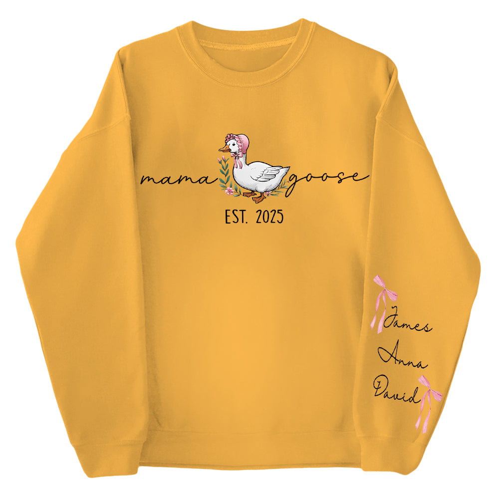 Mama Goose, Mama Silly Goose - Personalized Vintage Mama Goose Shirt Hv01