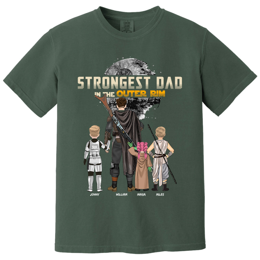 Strongest Dad In The Outer Rim - Personalized Shirt For Dad