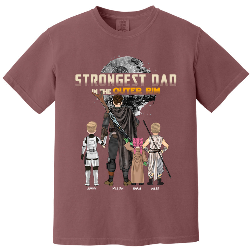 Strongest Dad In The Outer Rim - Personalized Shirt For Dad