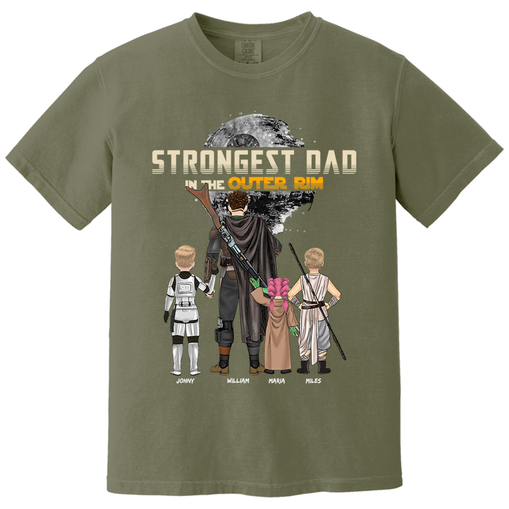 Strongest Dad In The Outer Rim - Personalized Shirt For Dad
