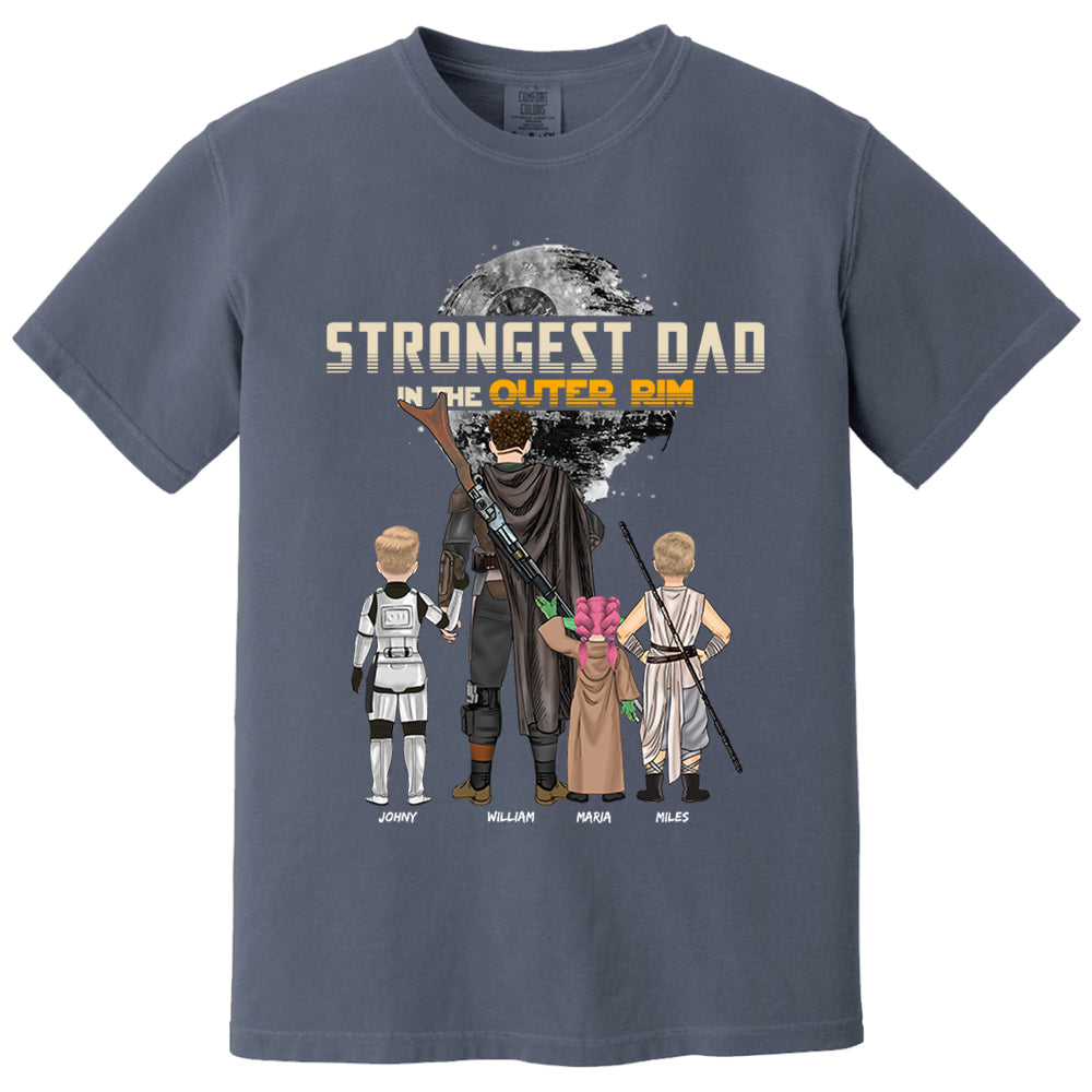 Strongest Dad In The Outer Rim - Personalized Shirt For Dad