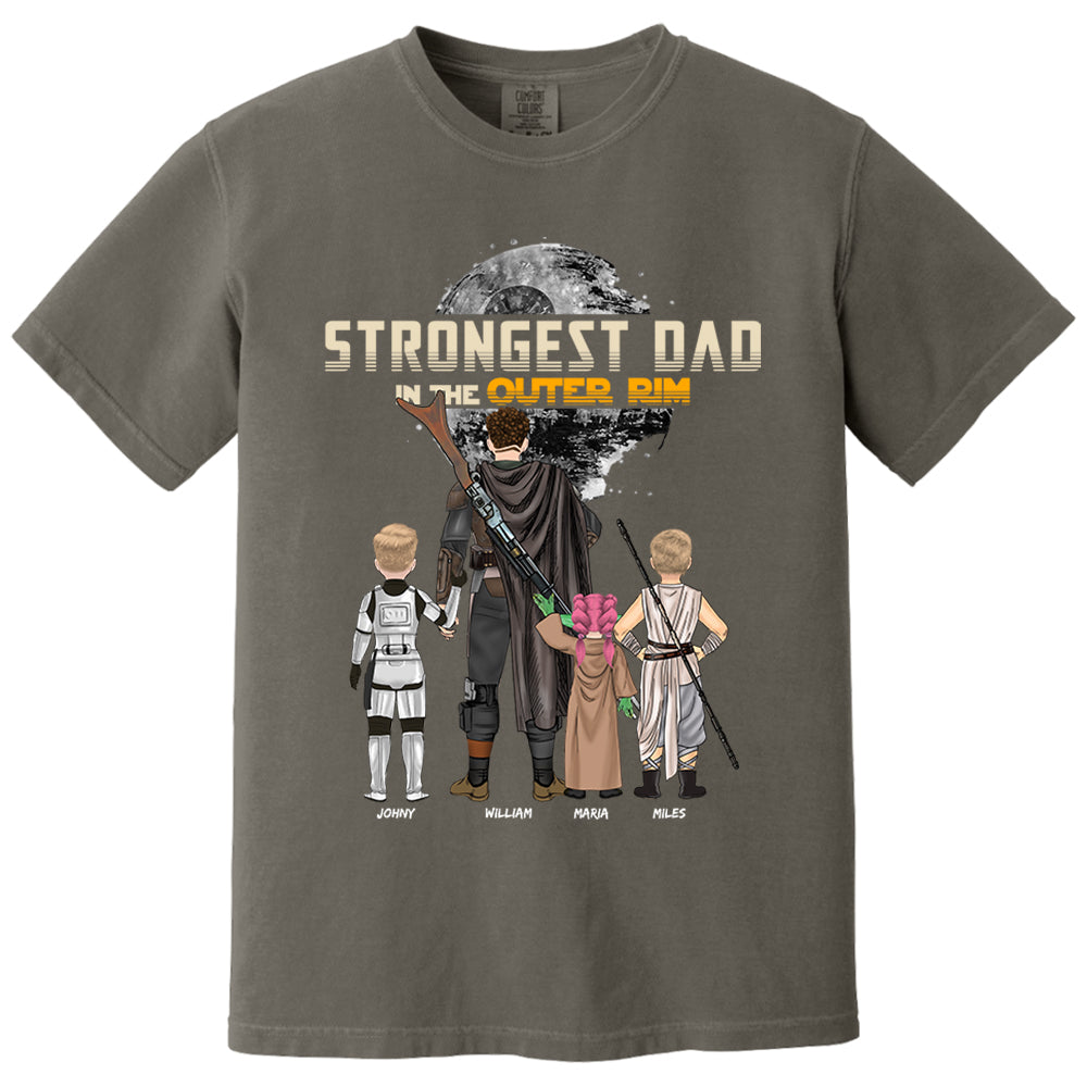 Strongest Dad In The Outer Rim - Personalized Shirt For Dad