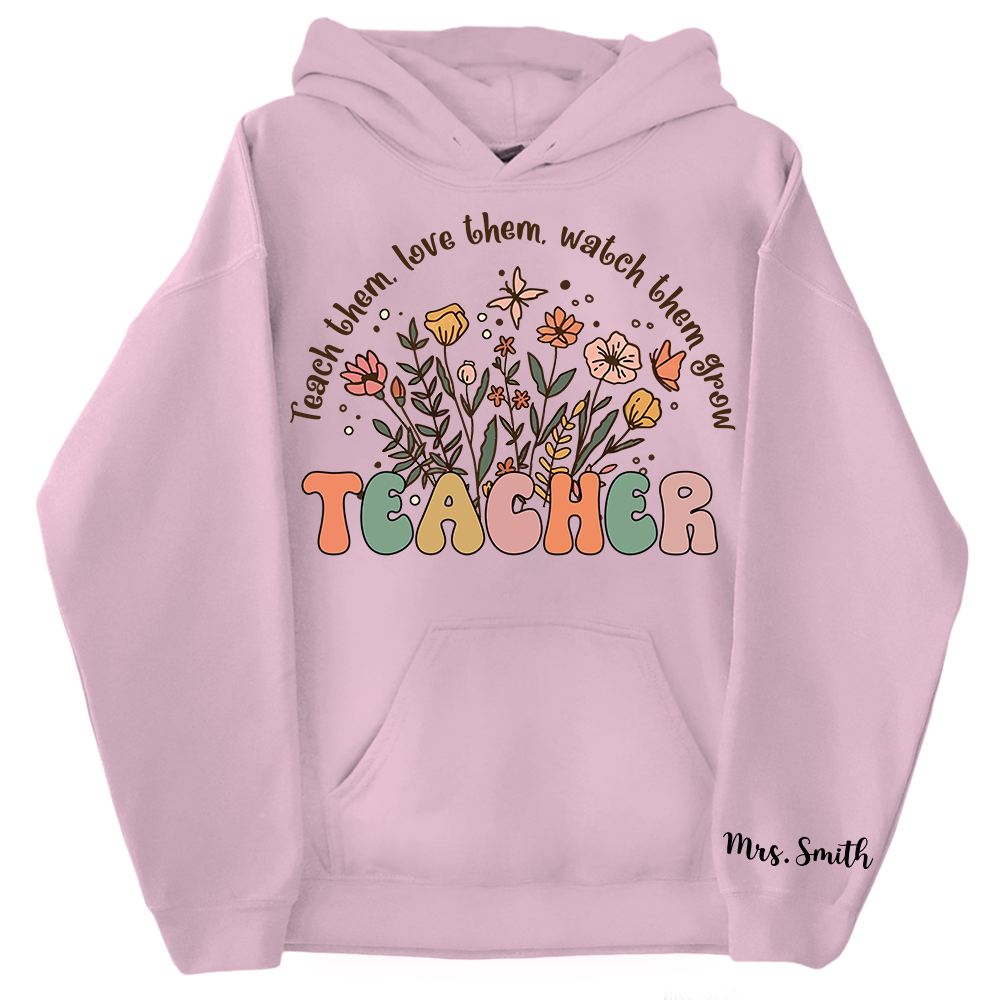 Customized Name Teacher Shirt, Personalized Teacher Shirt, Custom Teacher Shirt, Teacher Life Shirt, Teacher Sweater, Back To School Teacher
