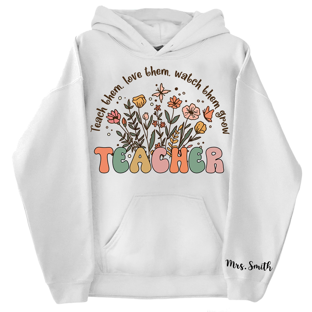 Customized Name Teacher Shirt, Personalized Teacher Shirt, Custom Teacher Shirt, Teacher Life Shirt, Teacher Sweater, Back To School Teacher