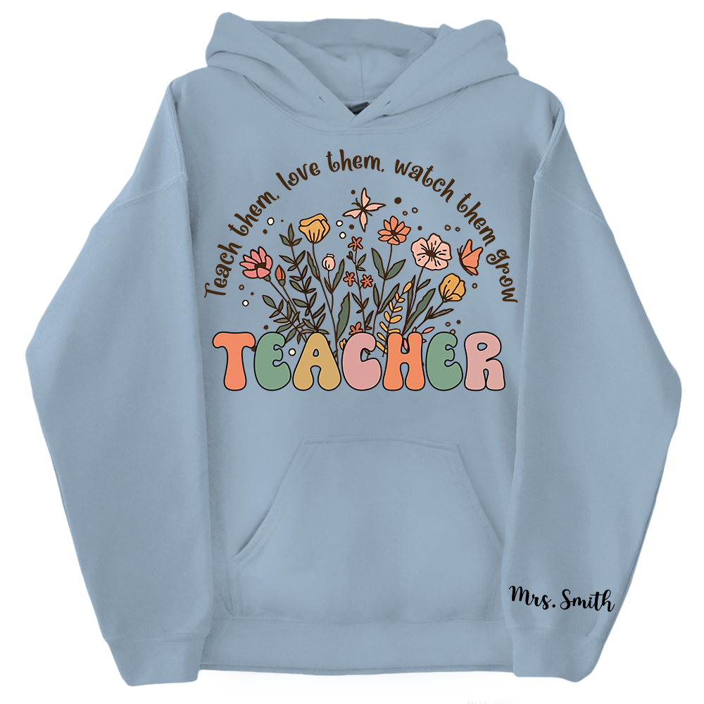 Customized Name Teacher Shirt, Personalized Teacher Shirt, Custom Teacher Shirt, Teacher Life Shirt, Teacher Sweater, Back To School Teacher
