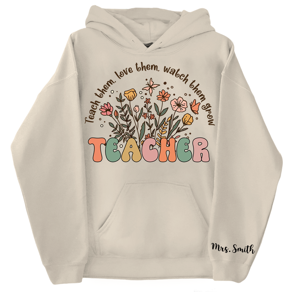 Customized Name Teacher Shirt, Personalized Teacher Shirt, Custom Teacher Shirt, Teacher Life Shirt, Teacher Sweater, Back To School Teacher