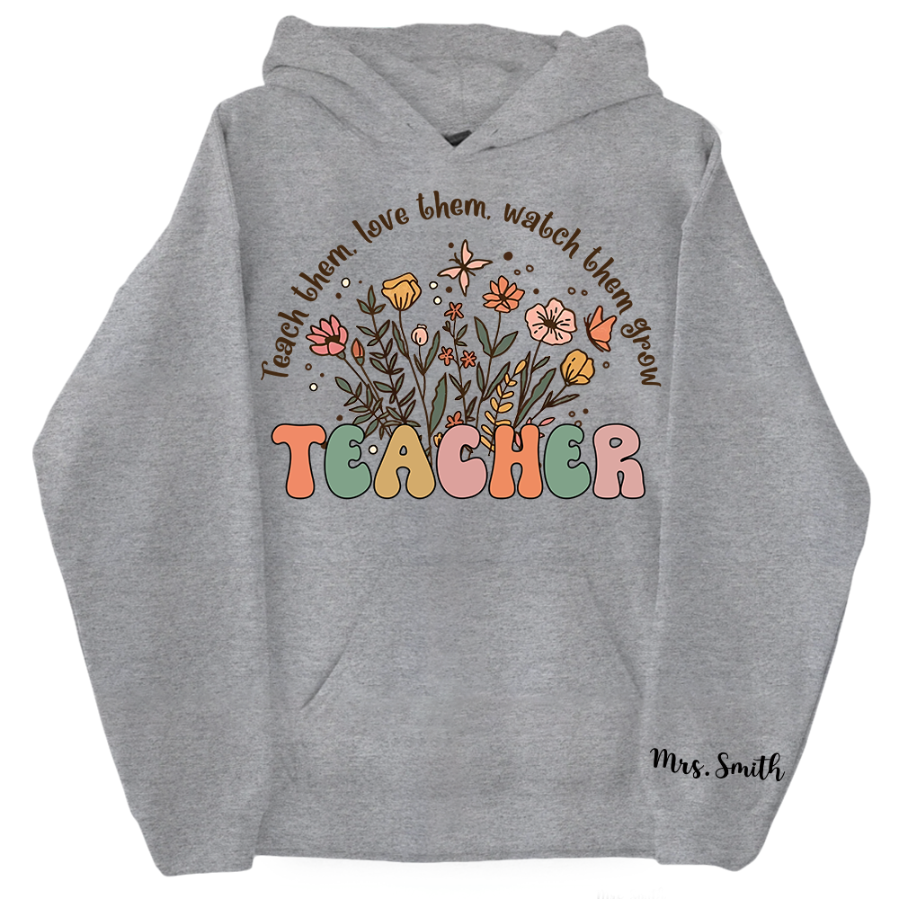 Customized Name Teacher Shirt, Personalized Teacher Shirt, Custom Teacher Shirt, Teacher Life Shirt, Teacher Sweater, Back To School Teacher